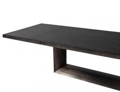  Carrocel Interiors Custom Modern Dining Table with Metal Base