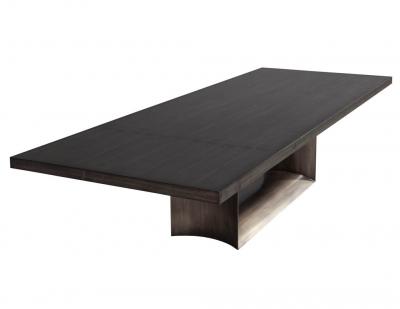  Carrocel Interiors Custom Modern Dining Table with Metal Base