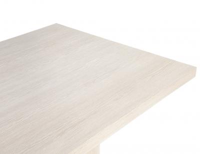  Carrocel Interiors Custom Modern Oak Dining Table in Bleached Finish and Brass Accents