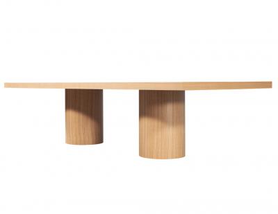  Carrocel Interiors Custom Modern Oak Dining Table in Natural Finish