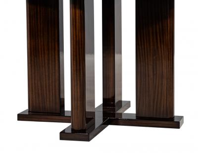  Carrocel Interiors Custom Modern Round Macassar Dining Table