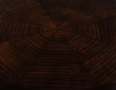  Carrocel Interiors Custom Modern Round Macassar Dining Table