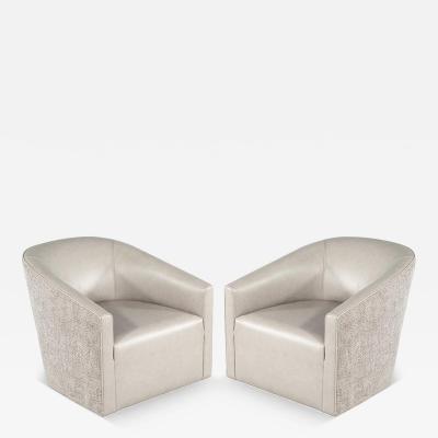  Carrocel Interiors Custom Modern Swivel Lounge Chairs Piers by Carrocel