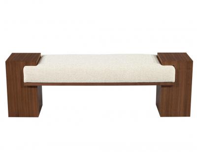  Carrocel Interiors Custom Modern Walnut Bench