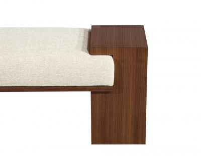  Carrocel Interiors Custom Modern Walnut Bench