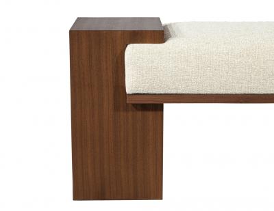  Carrocel Interiors Custom Modern Walnut Bench