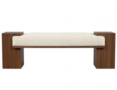  Carrocel Interiors Custom Modern Walnut Bench