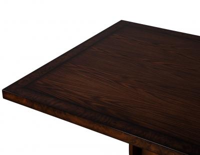  Carrocel Interiors Custom Modern Walnut Dining Table Art Deco Inspired
