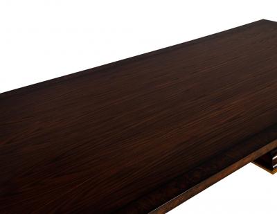  Carrocel Interiors Custom Modern Walnut Dining Table Art Deco Inspired