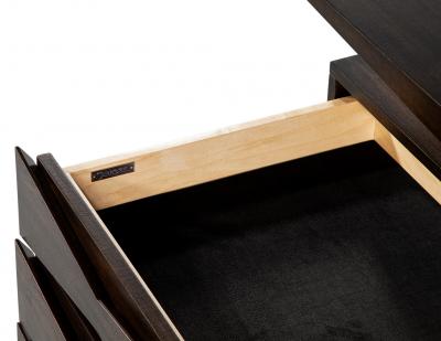 Carrocel Interiors Custom Modern Walnut Executive Desk by Carrocel