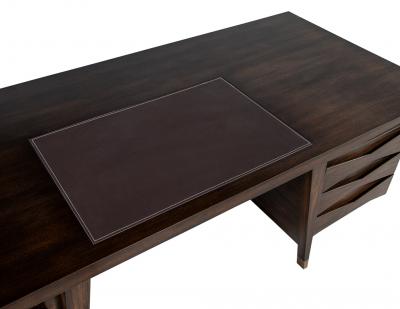 Carrocel Interiors Custom Modern Walnut Executive Desk by Carrocel