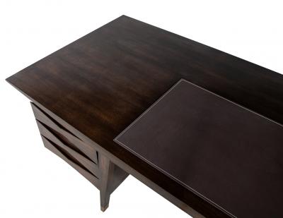 Carrocel Interiors Custom Modern Walnut Executive Desk by Carrocel