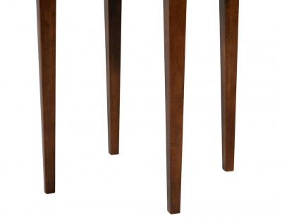  Carrocel Interiors Custom Round Walnut Accent Drinks Table by Carrocel