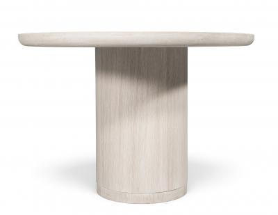  Carrocel Interiors Custom Walnut Oval Dining Table with Curved Pedestals