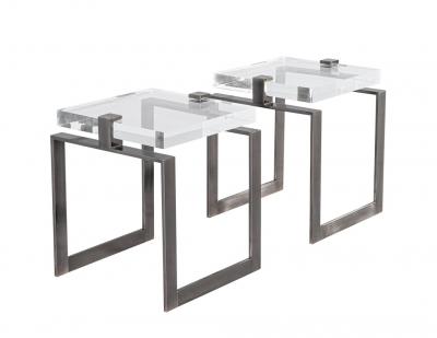  Carrocel Interiors Modern Acrylic Accent Tables