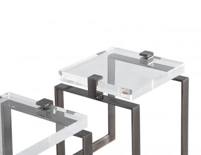  Carrocel Interiors Modern Acrylic Accent Tables