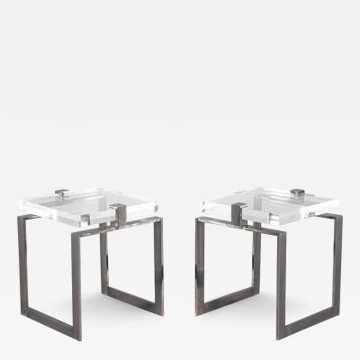  Carrocel Interiors Modern Acrylic Accent Tables