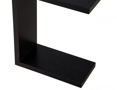  Carrocel Interiors Modern Black C Table in Oak