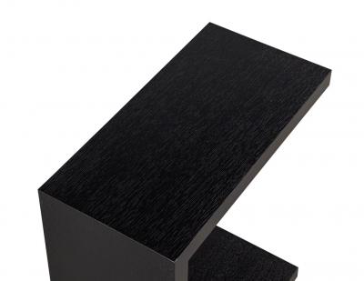  Carrocel Interiors Modern Black C Table in Oak