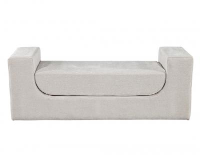  Carrocel Interiors Modern Curved Upholstered Bench by Carrocel