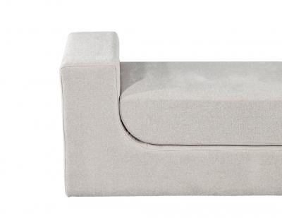  Carrocel Interiors Modern Curved Upholstered Bench by Carrocel