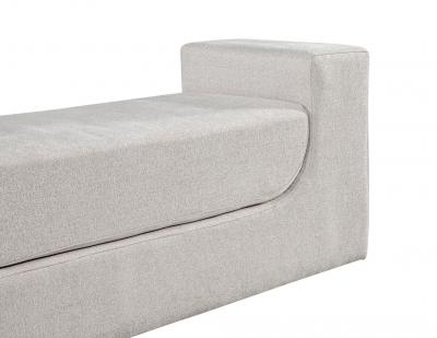  Carrocel Interiors Modern Curved Upholstered Bench by Carrocel