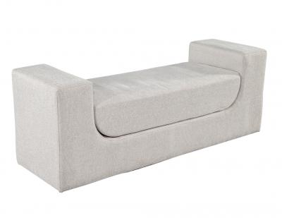  Carrocel Interiors Modern Curved Upholstered Bench by Carrocel