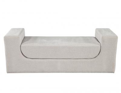  Carrocel Interiors Modern Curved Upholstered Bench by Carrocel