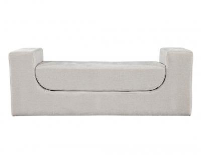  Carrocel Interiors Modern Curved Upholstered Bench by Carrocel