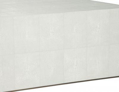  Carrocel Interiors Modern Faux Shagreen Coffee Table with Macassar Nesting Tables