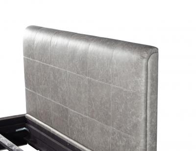  Carrocel Interiors Modern Leather Upholstered King Bed Frame