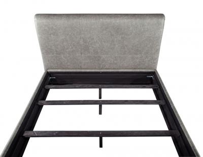  Carrocel Interiors Modern Leather Upholstered King Bed Frame