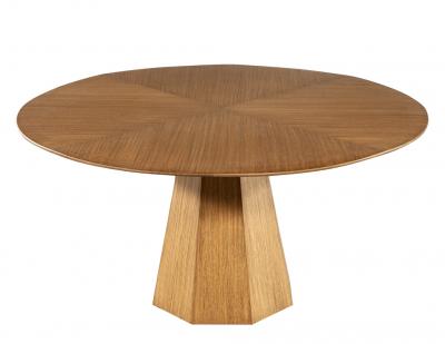  Carrocel Interiors Modern Round Oak Dining Table