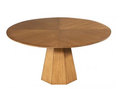  Carrocel Interiors Modern Round Oak Dining Table