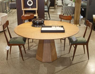  Carrocel Interiors Modern Round Oak Dining Table