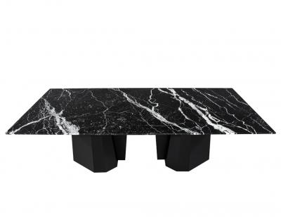  Carrocel Interiors Nero Milano Modern Marble Dining Table by Carrocel