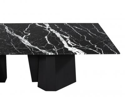  Carrocel Interiors Nero Milano Modern Marble Dining Table by Carrocel