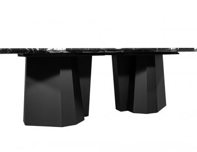  Carrocel Interiors Nero Milano Modern Marble Dining Table by Carrocel