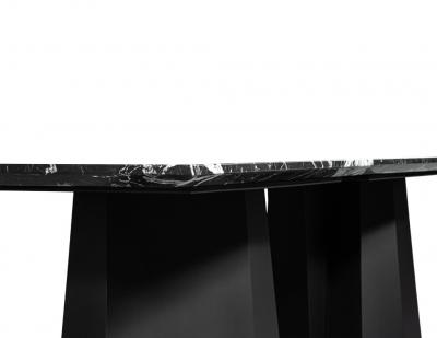  Carrocel Interiors Nero Milano Modern Marble Dining Table by Carrocel