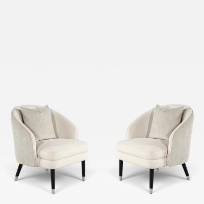  Carrocel Interiors Pair of Modern Lounge Chairs Casas by Carrocel