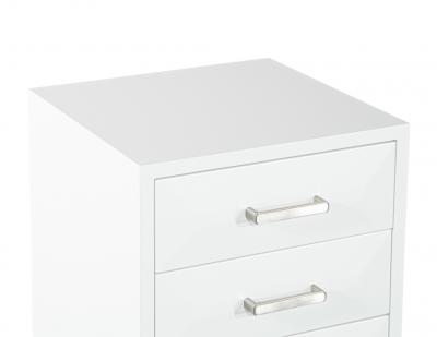 Carrocel Interiors Pair of Modern Nightstands in White by Carrocel