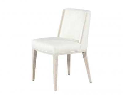  Carrocel Interiors Set of 10 Carrocel Custom Modern Oak Dining Chair in Bleached Finish