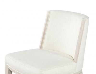  Carrocel Interiors Set of 10 Carrocel Custom Modern Oak Dining Chair in Bleached Finish