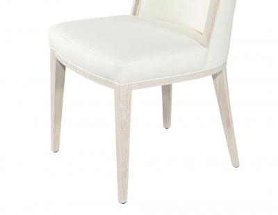  Carrocel Interiors Set of 10 Carrocel Custom Modern Oak Dining Chair in Bleached Finish