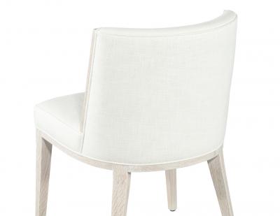  Carrocel Interiors Set of 10 Carrocel Custom Modern Oak Dining Chair in Bleached Finish