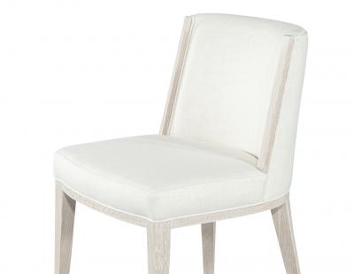  Carrocel Interiors Set of 10 Carrocel Custom Modern Oak Dining Chair in Bleached Finish