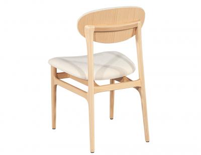  Carrocel Interiors Set of 10 Carrocel Hendrick Dining Chairs in Natural Finish with Boucle Fabric