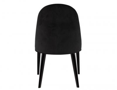  Carrocel Interiors Set of 10 Custom Modern Black Velvet Dining Chairs Svelte Chair