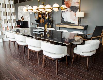  Carrocel Interiors Set of 10 Custom Modern Curved Dining Chairs Aalto by Carrocel