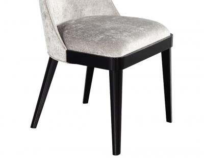  Carrocel Interiors Set of 10 Custom Modern Dining Chairs in Black Lacquer by Carrocel